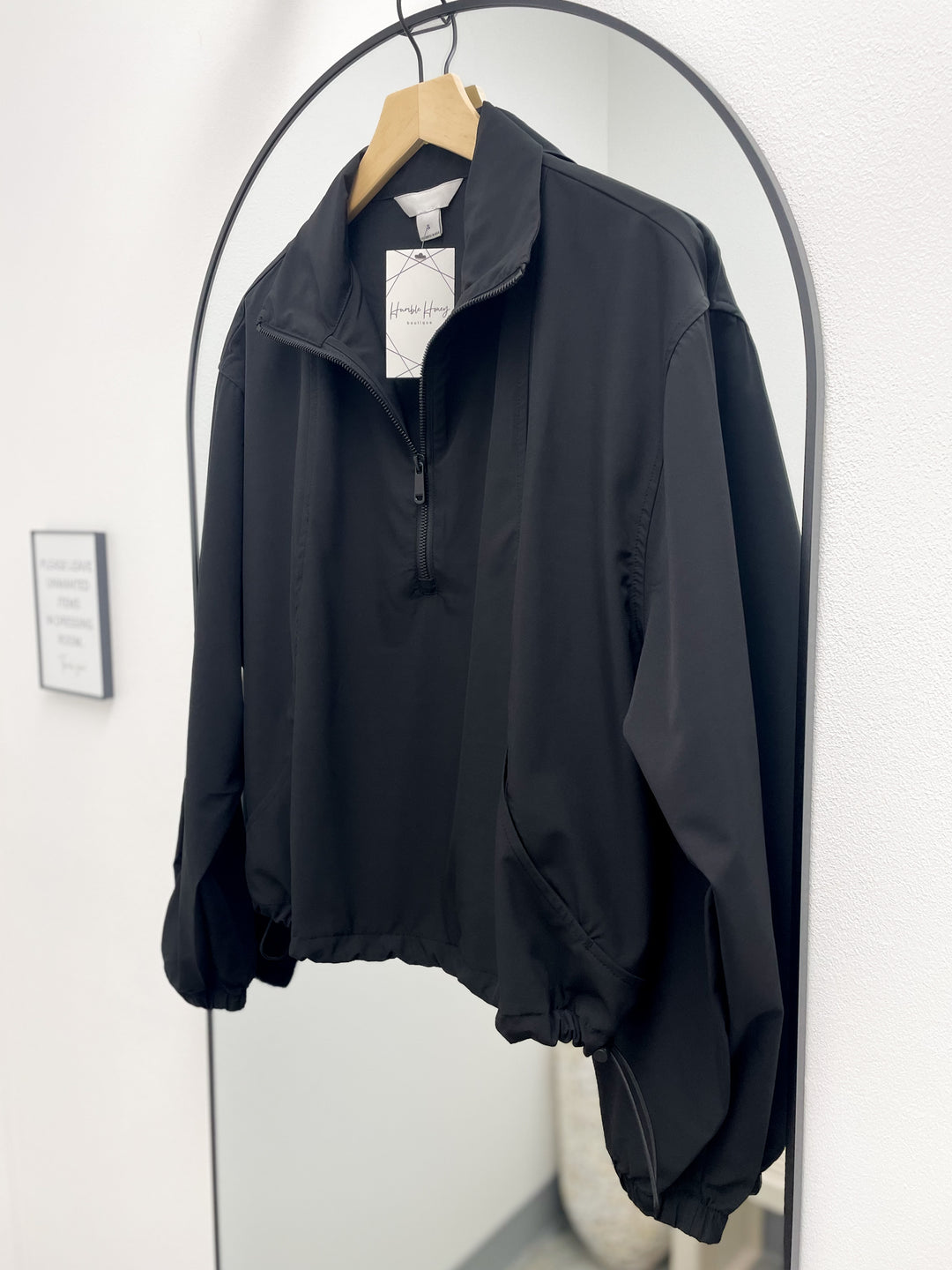 Got To Give Pullover Windbreaker (Black)