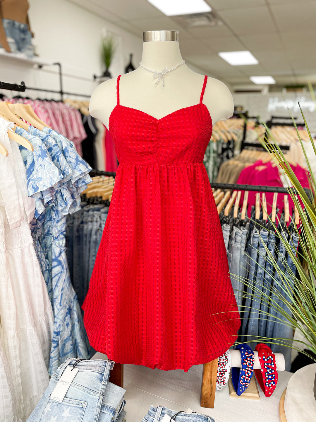 Firecracker Mini Dress (Red)