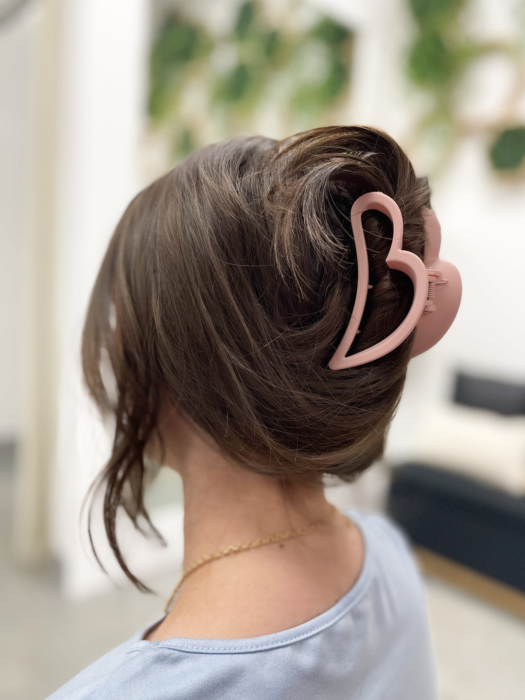 Heart Claw Clip (Pink)