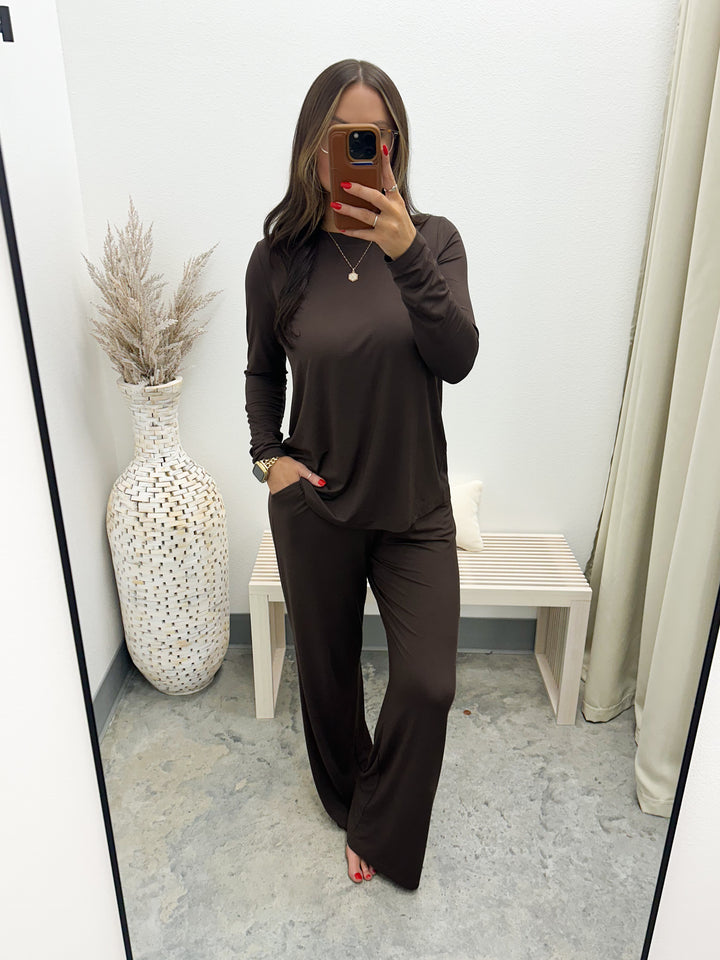 Stuck On You Lounge Pants (Espresso)