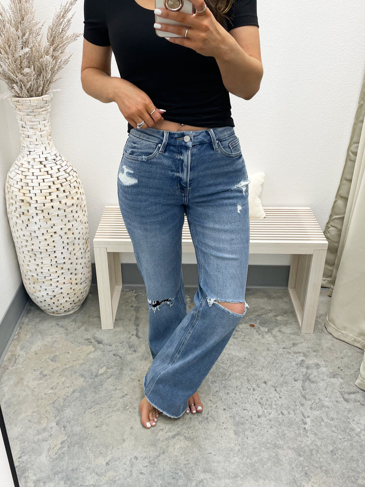 Oaklynn Wide Leg Jeans