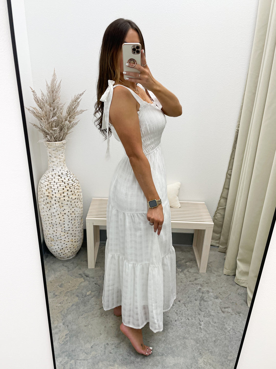 Bright Side Dress (Off White)