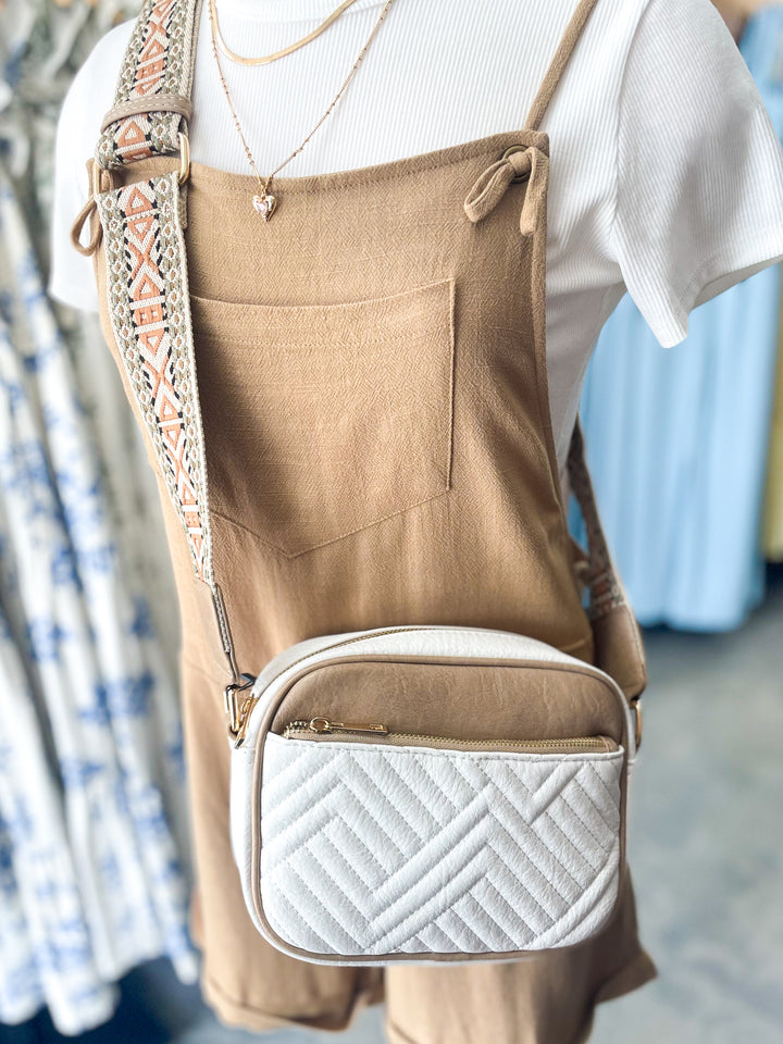 Carter Crossbody Bag (Light Beige/Ivory)