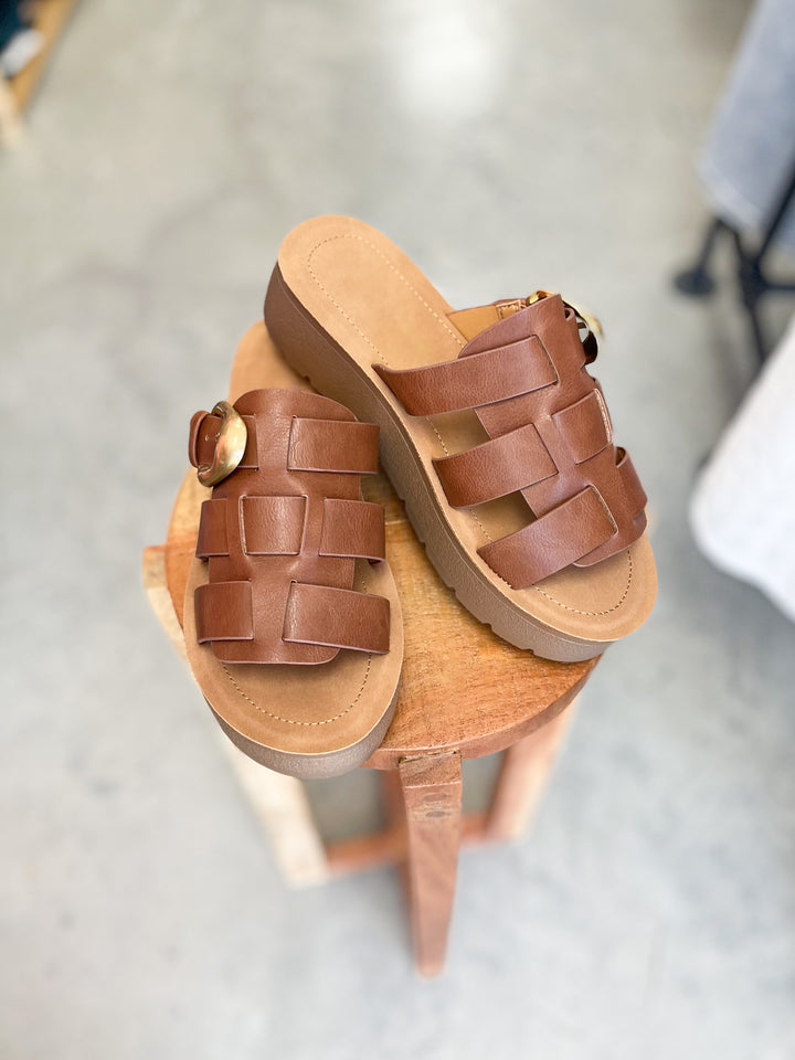 Ruslyn Sandals (Dark Tan)