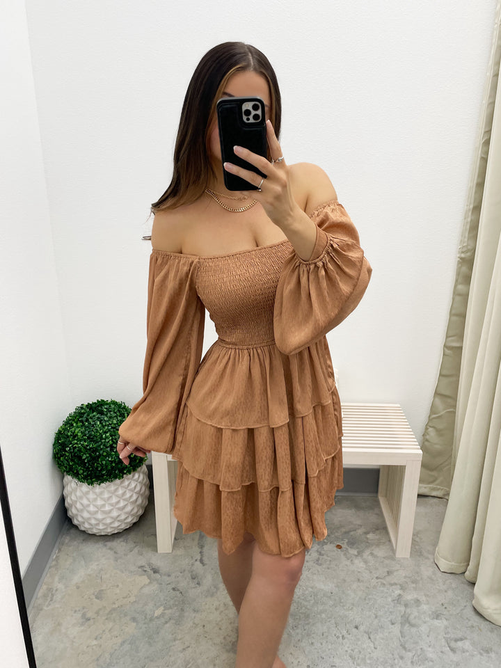 Harvest Happy Dress (Camel)