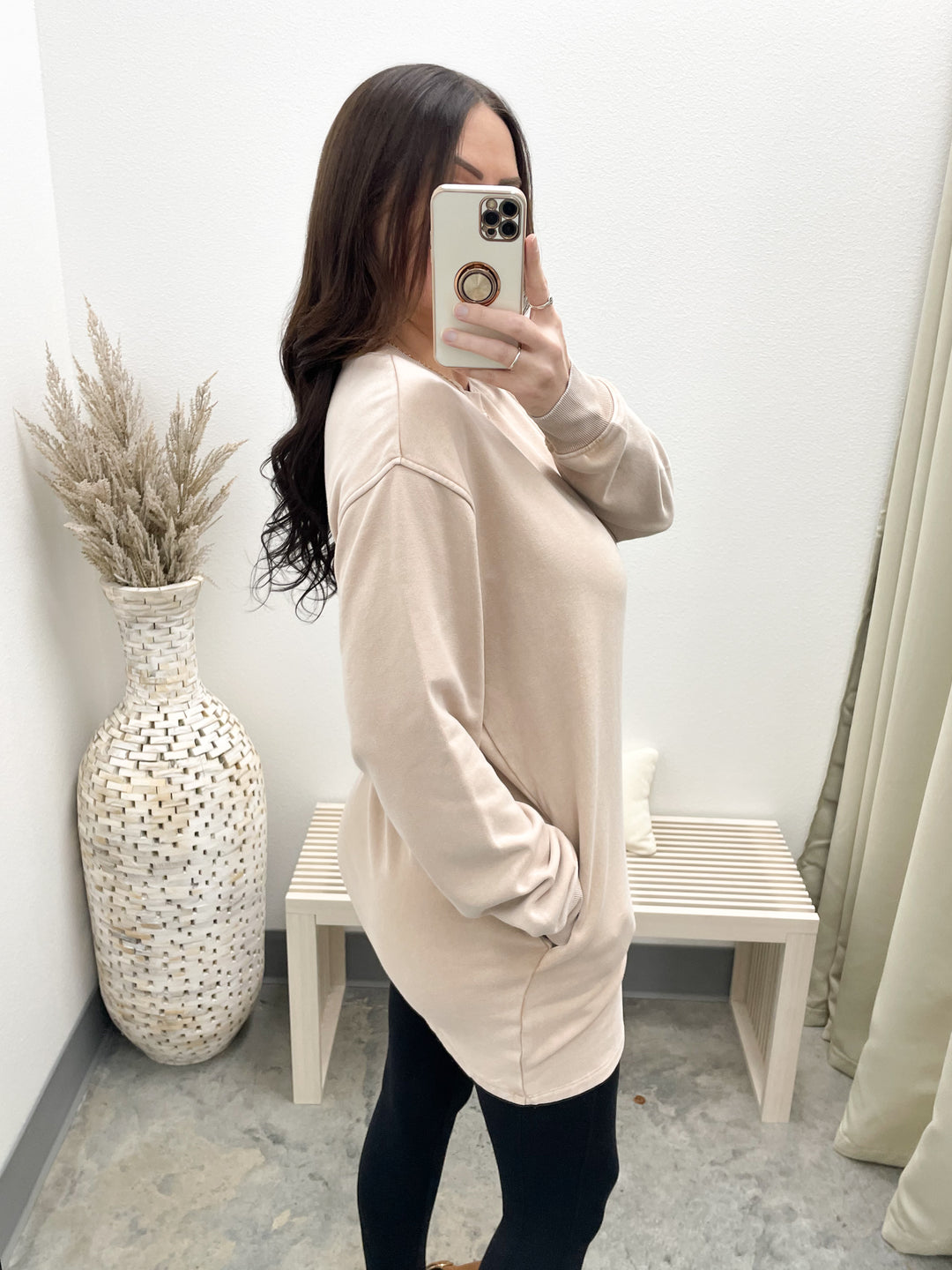 Always Around Dress (Dark Taupe)