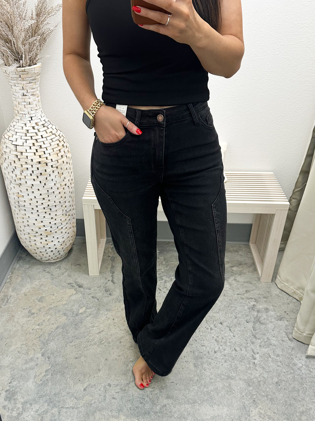 Westyn Straight Leg Jeans (Black)