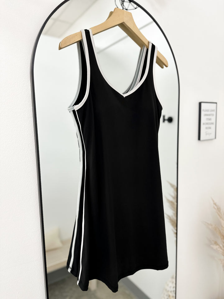 Ophelia Active Skort Dress (Black/White)