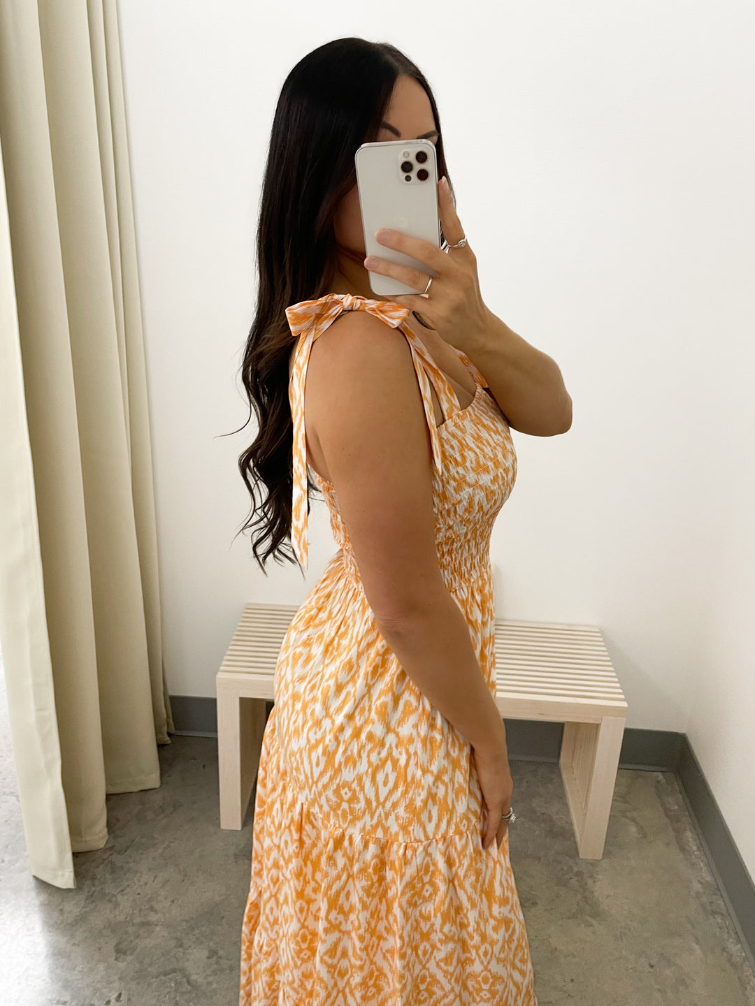 Tied And True Dress (Orange)