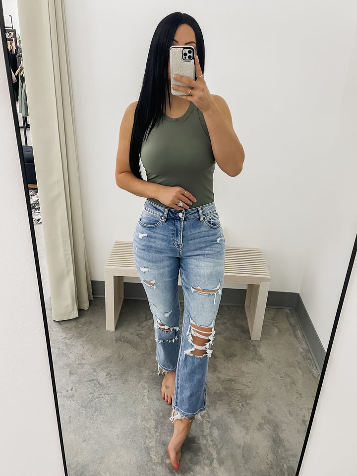 Kimber Straight Crop Jeans