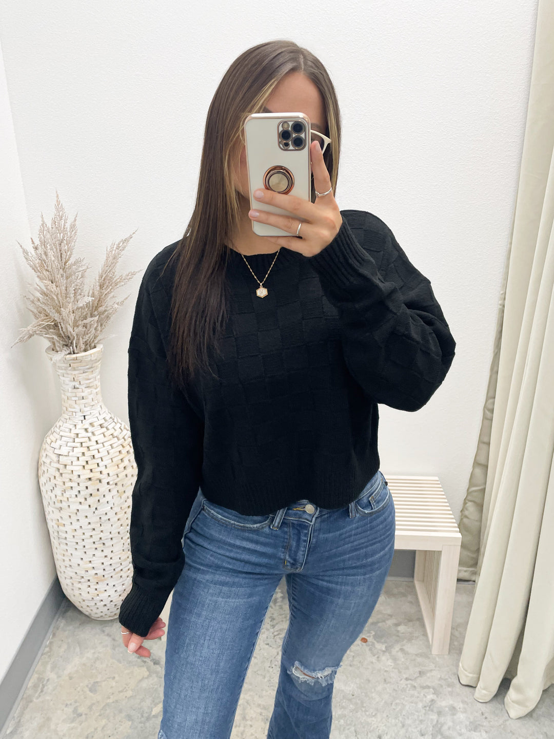 Same Crowd Sweater (Black)