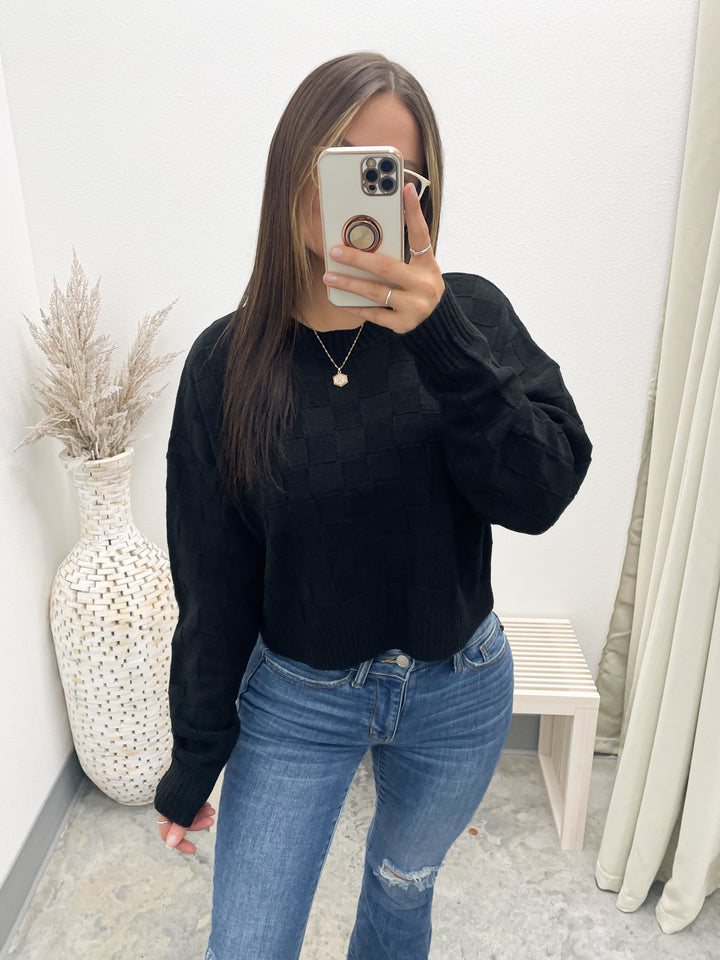 Same Crowd Sweater (Black)