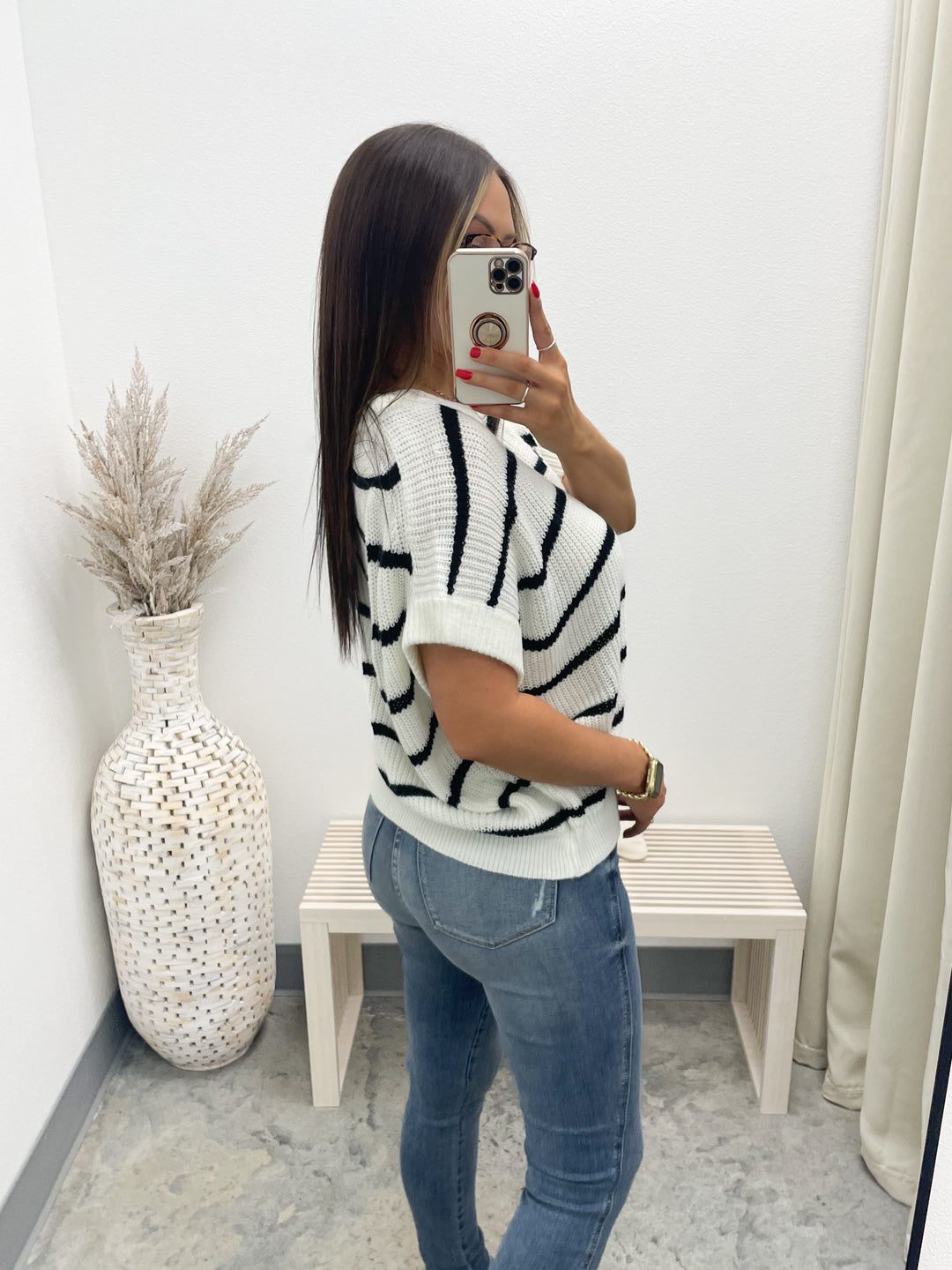Make You Mine Sweater Top (Black)