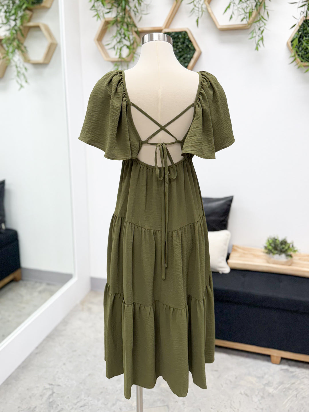 Take My Hand Dress (Olive)