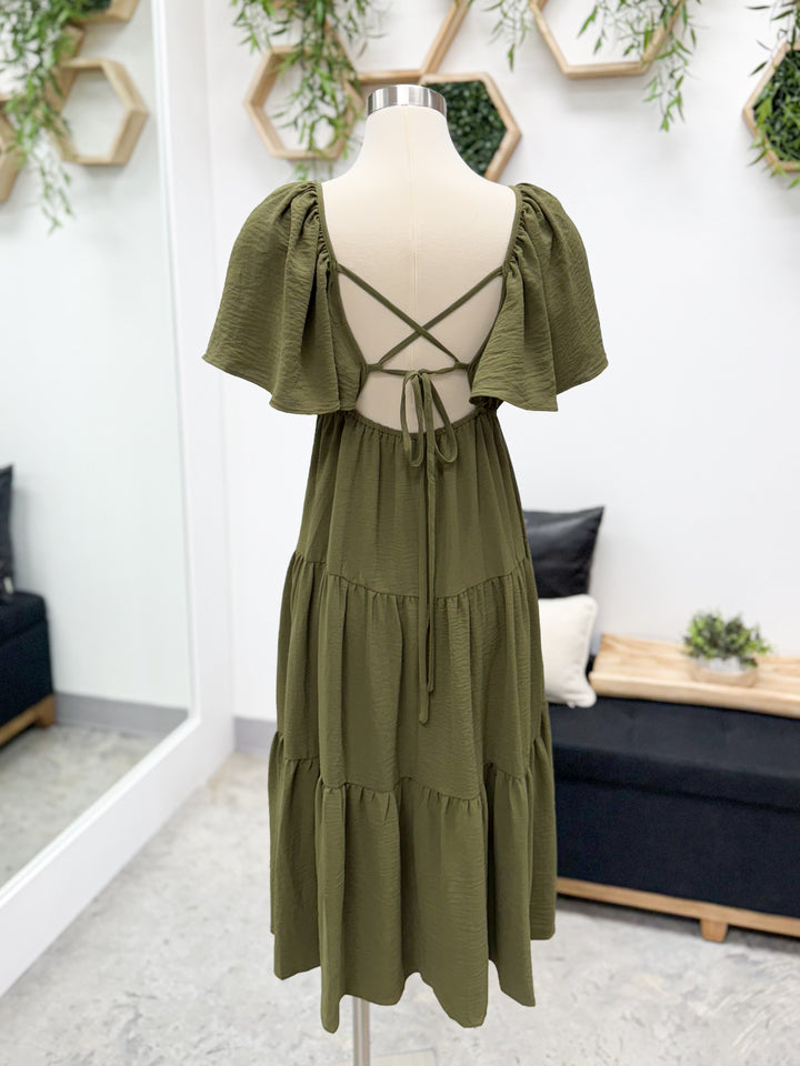 Take My Hand Dress (Olive)