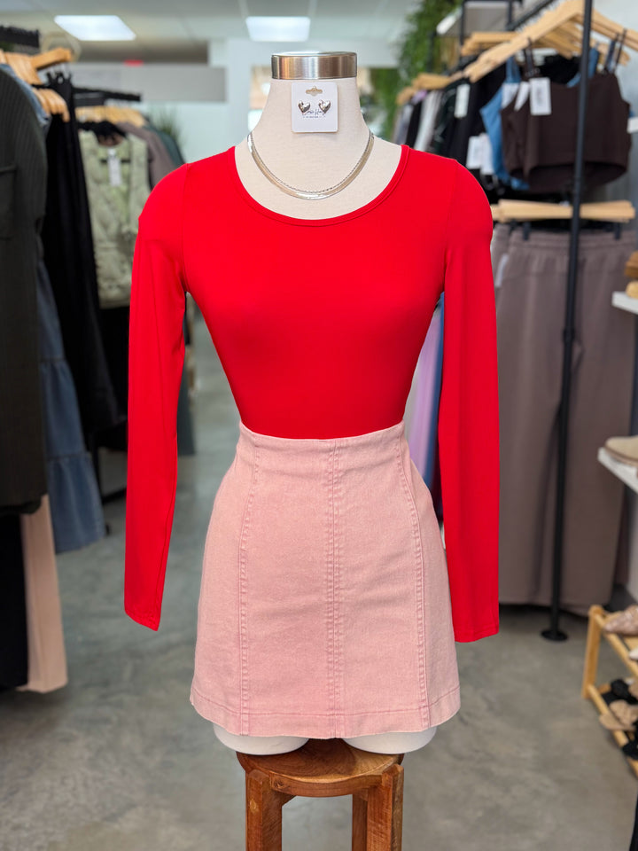 Hold On Tight Skirt (Rose)
