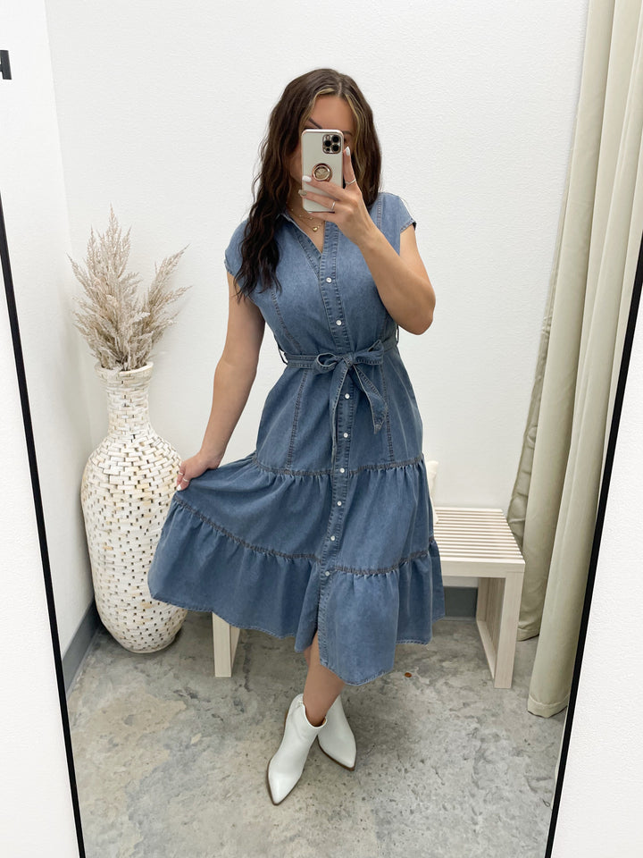 Every Moment Denim Dress