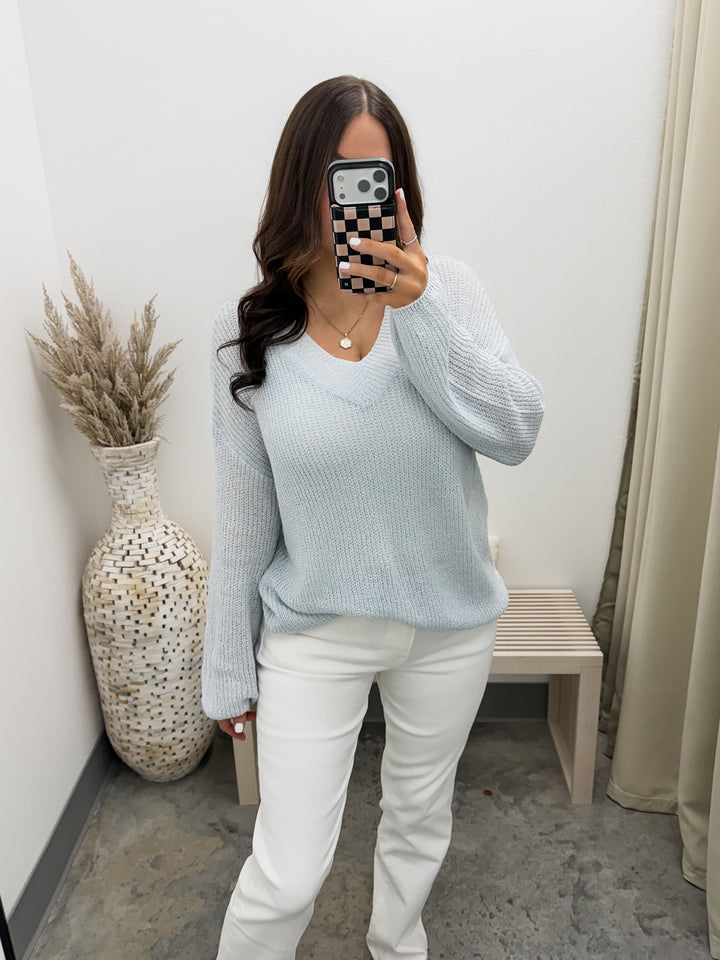 Light & Airy Sweater (Lt. Blue)