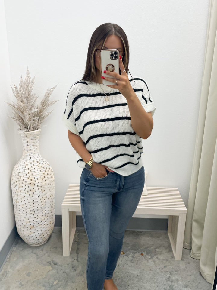 Make You Mine Sweater Top (Black)
