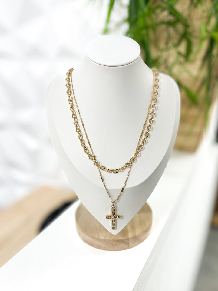 Paulette Layered Necklace (Gold)