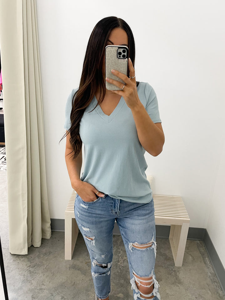 For A Lifetime Top (Chambray)