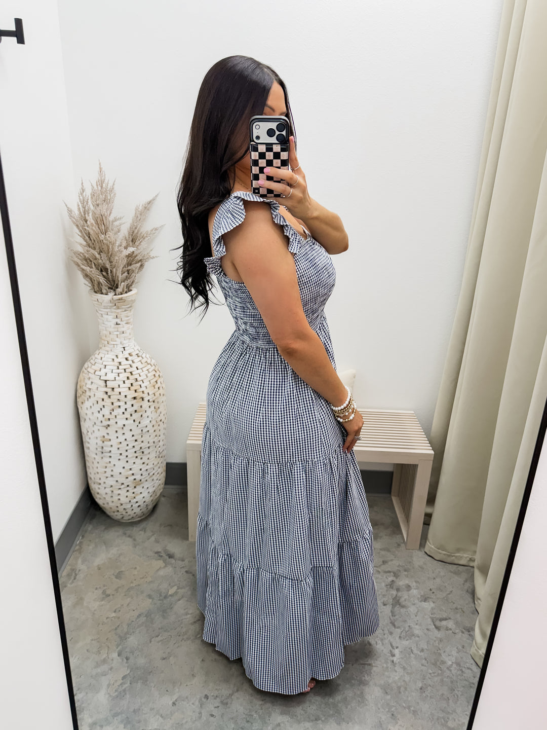 How I Wish Dress (Navy/White)