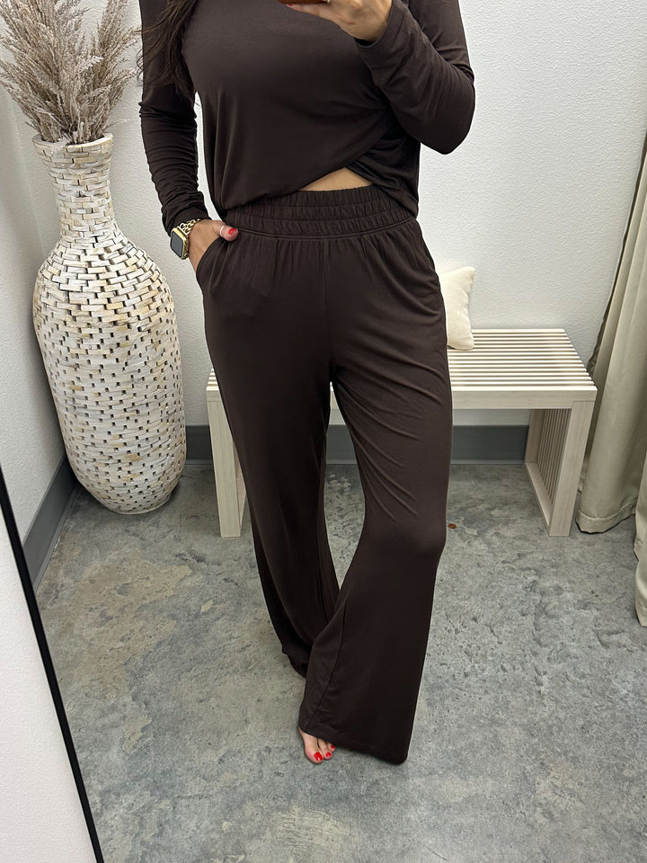 Stuck On You Lounge Pants (Espresso)