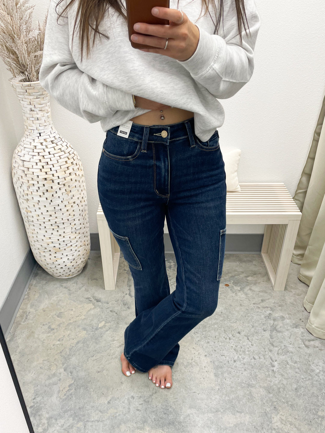 Carrie Cargo Bootcut Jeans