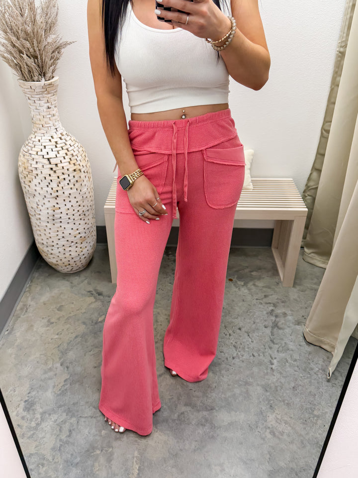 Like You Do Waffle Lounge Pants (Strawberry)