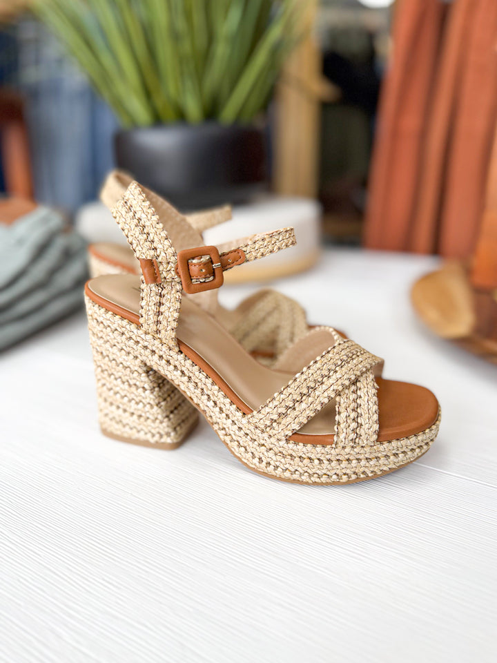 Brandie Block Heels (Raffia)