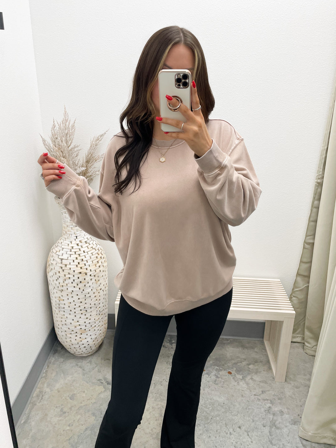 Always Around Pullover (Dark Taupe)