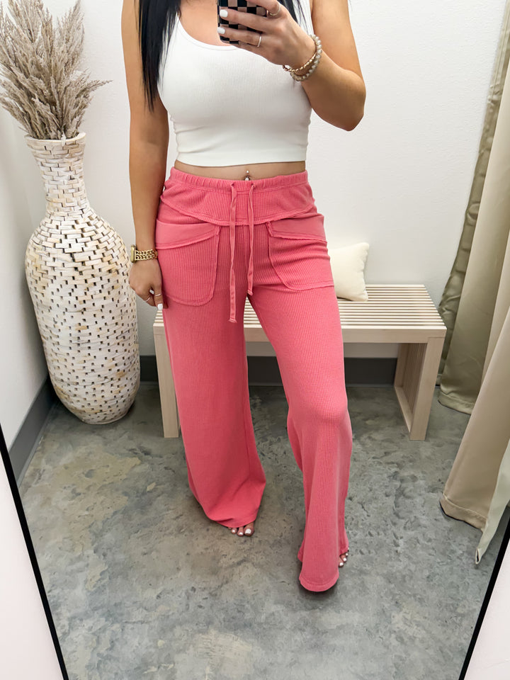 Like You Do Waffle Lounge Pants (Strawberry)