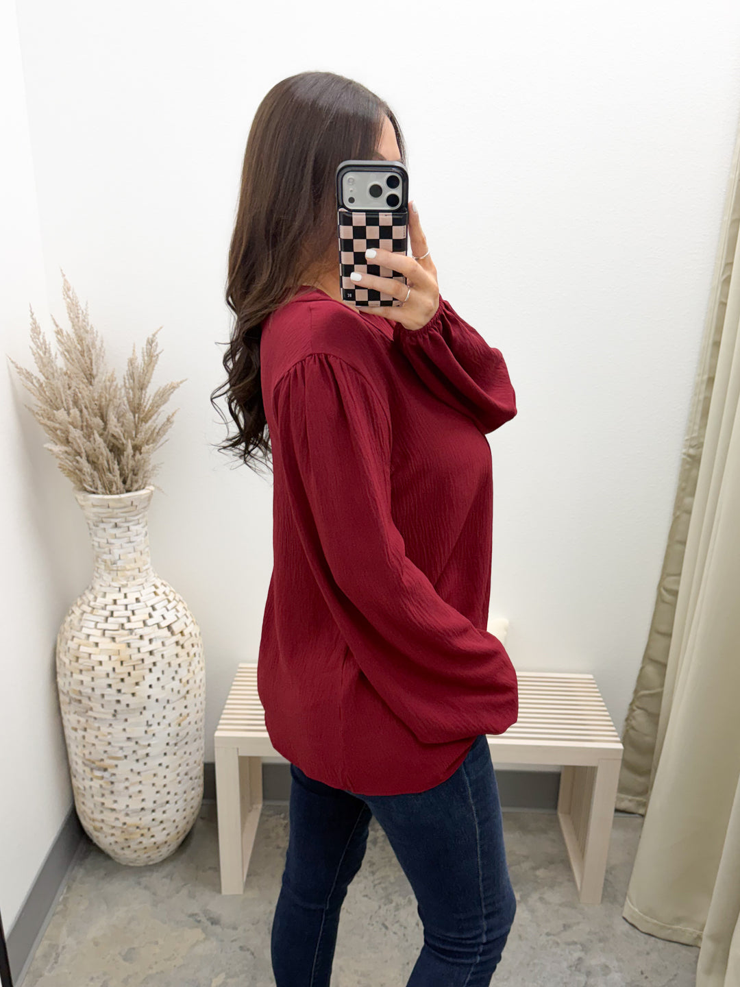 Quite Like Home Top (Wine)