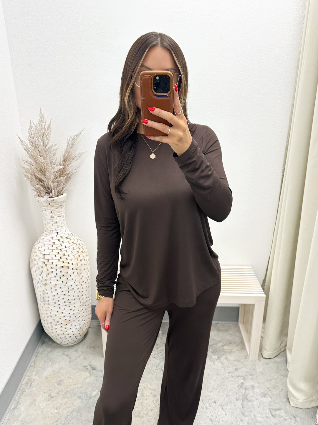 Stuck On You Long Sleeve (Espresso)