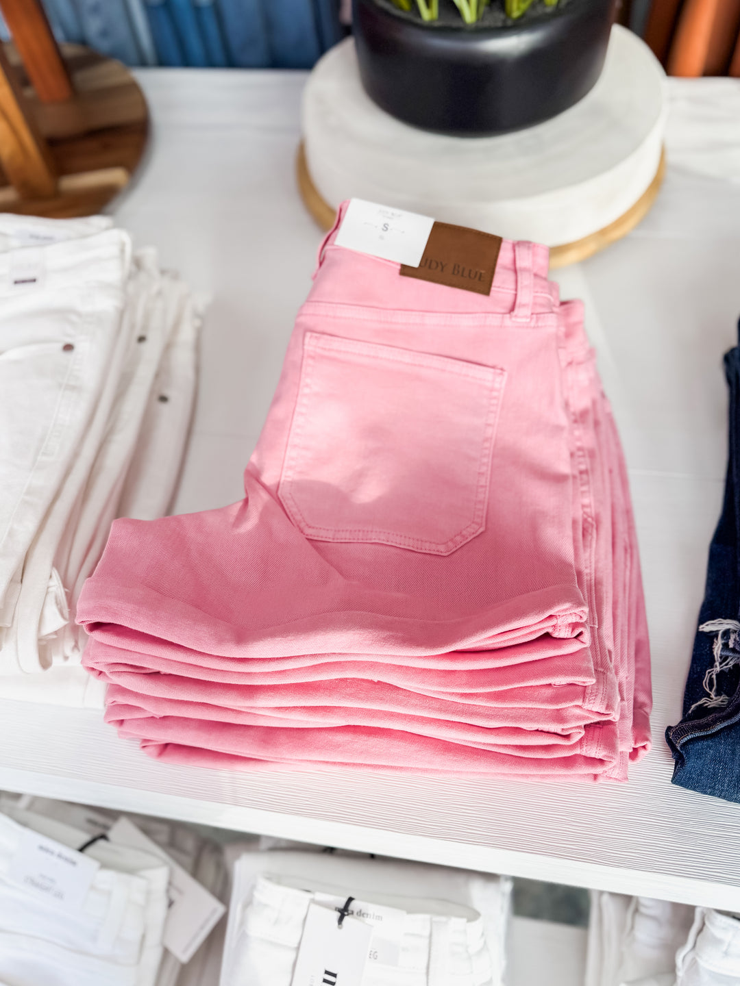 Hunter Weekender Denim Shorts (Dusty Pink)