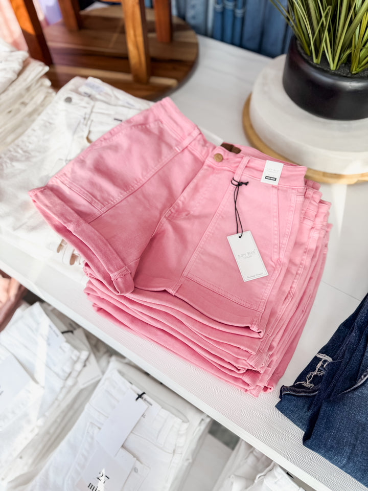 Hunter Weekender Denim Shorts (Dusty Pink)