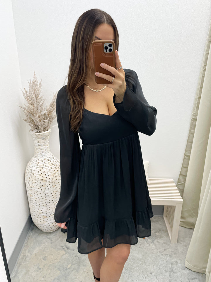 Sheer Beauty Dress (Black)