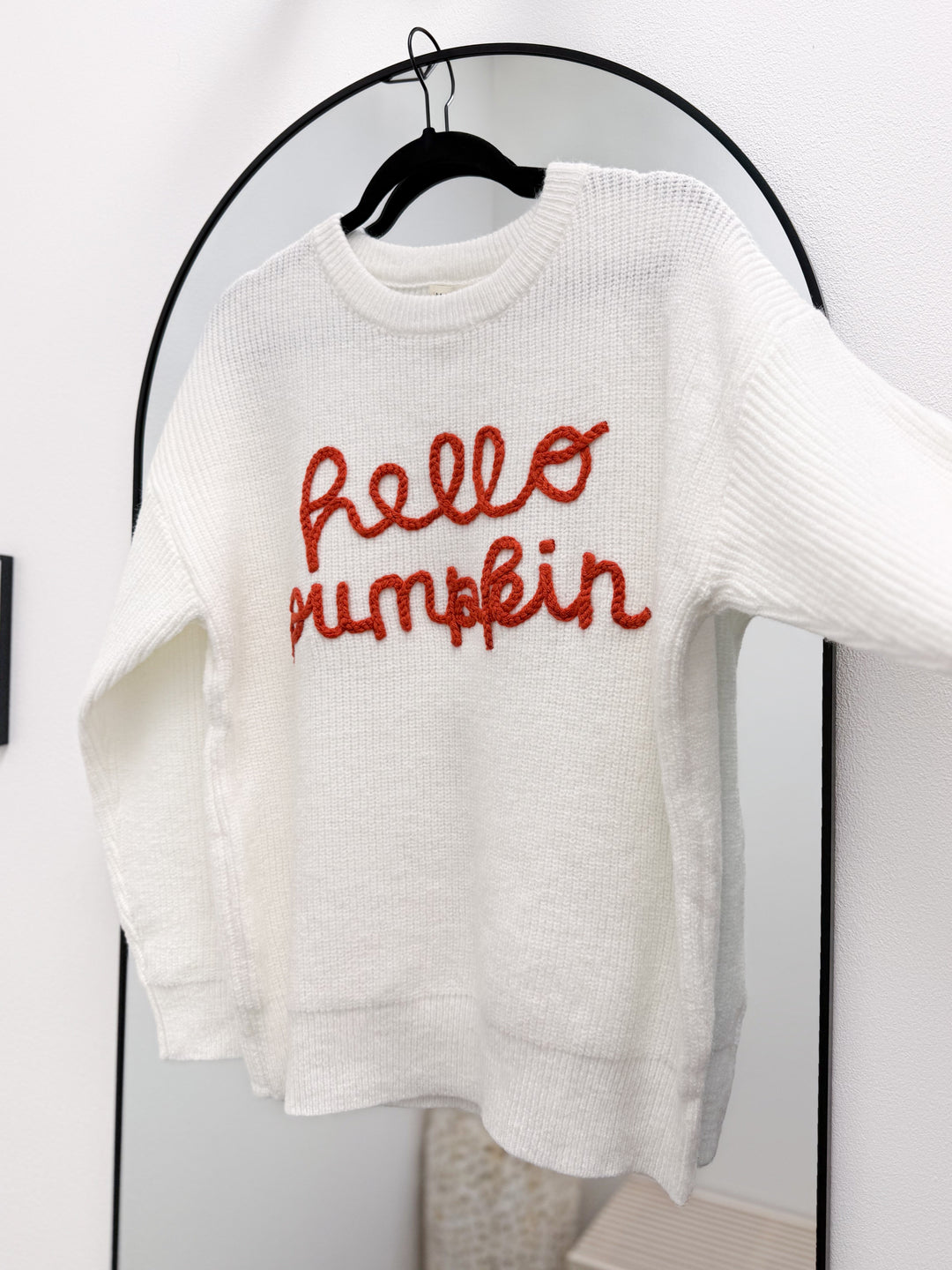 Hello Pumpkin Sweater (Off White)