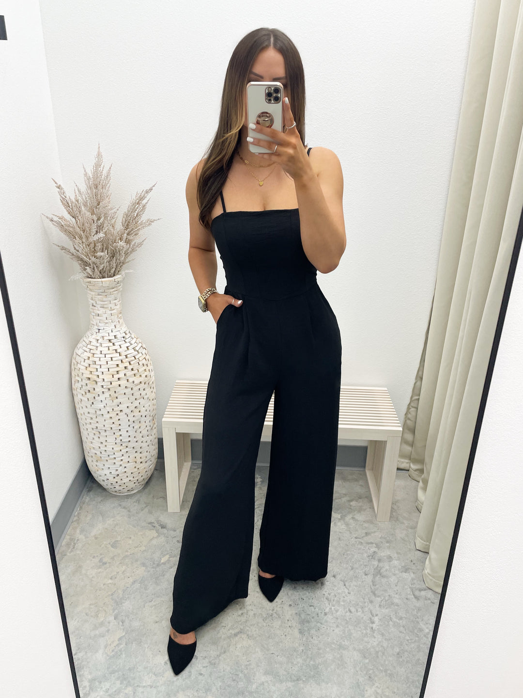 Time Goes By Jumpsuit (Black)