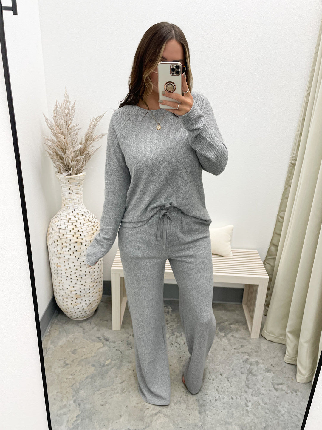 Turn Loose Lounge Top (Heather Grey)