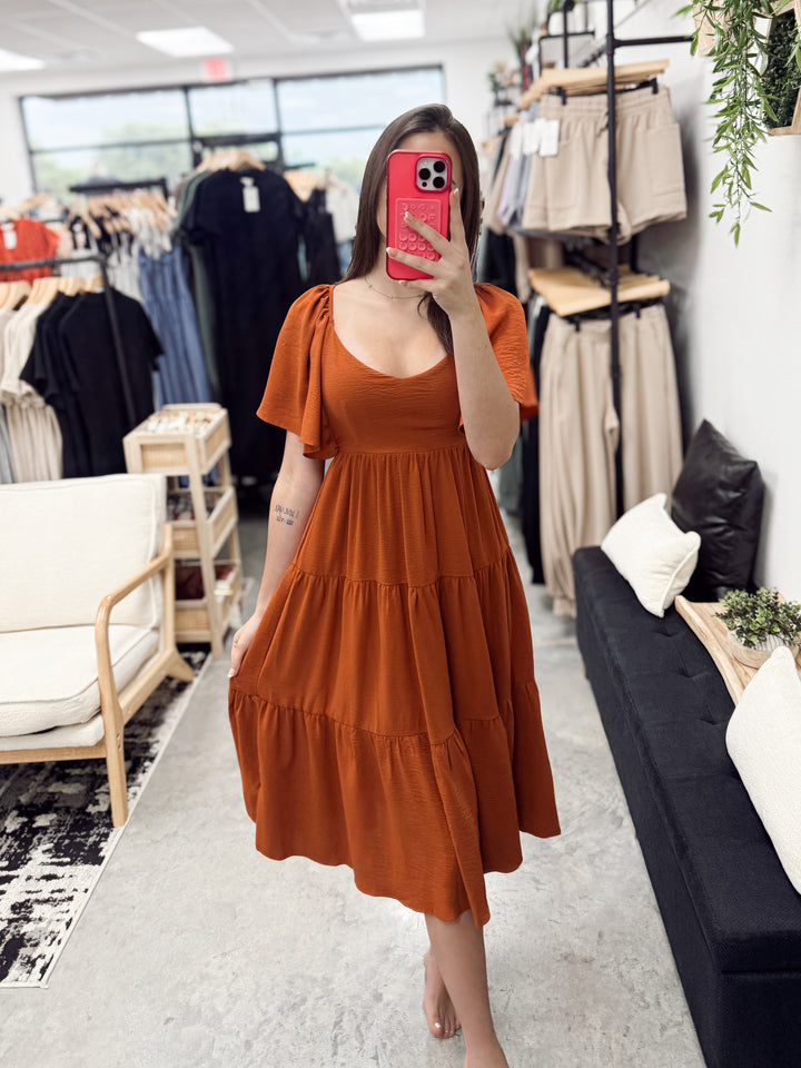 Take My Hand Dress (Caramel)