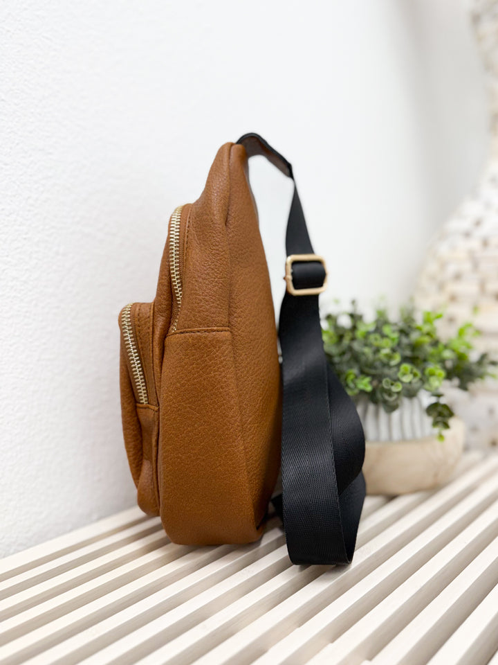 Parti Crossbody Bag (Cognac)