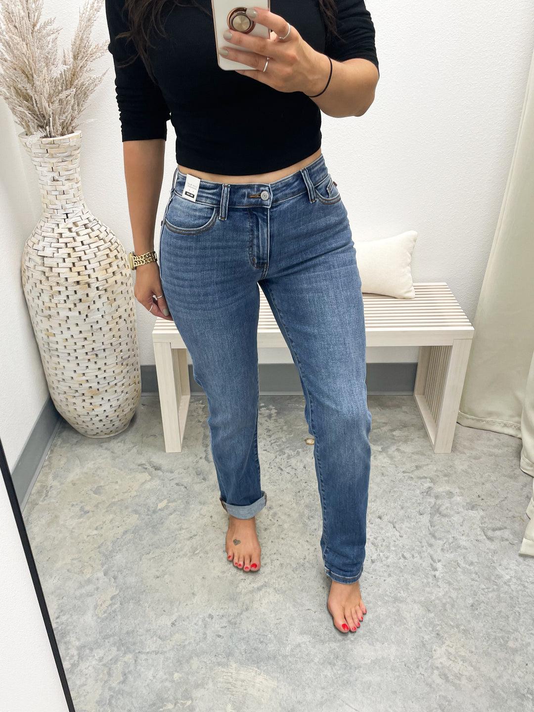 Myla Boyfriend Straight Leg Jeans
