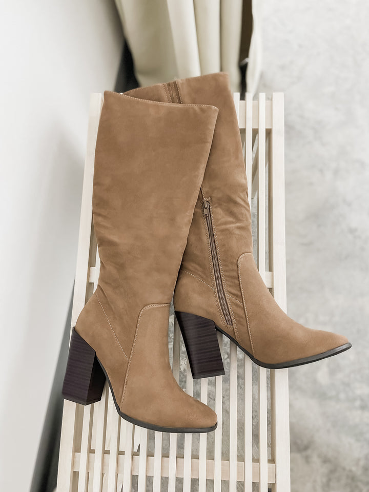 Holland Knee High Boots (Taupe)