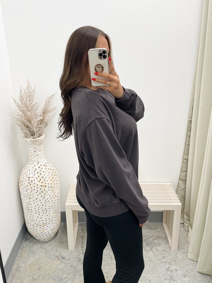 Always Around Pullover (Dark Brown)