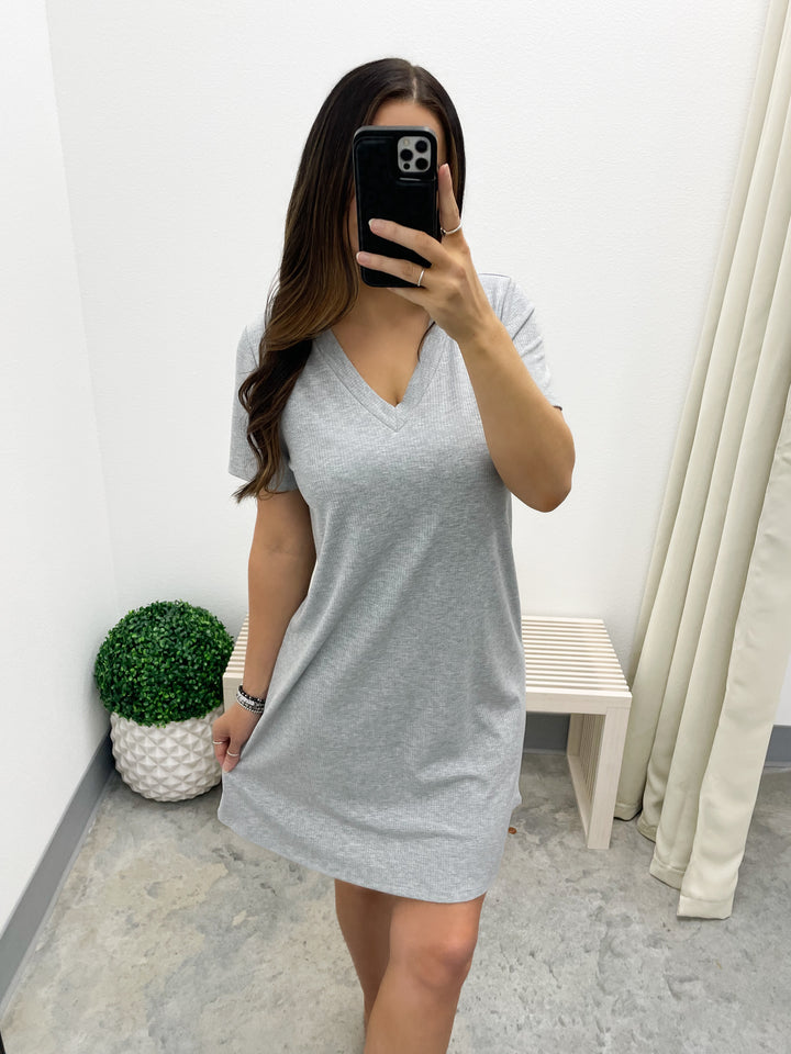 Ready To Go Dress (Heather Grey)