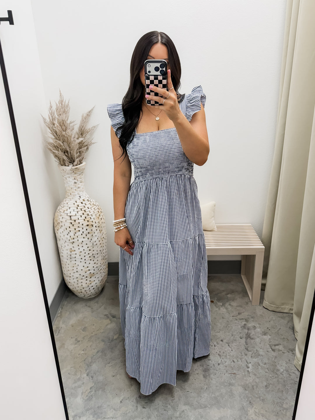 How I Wish Dress (Navy/White)