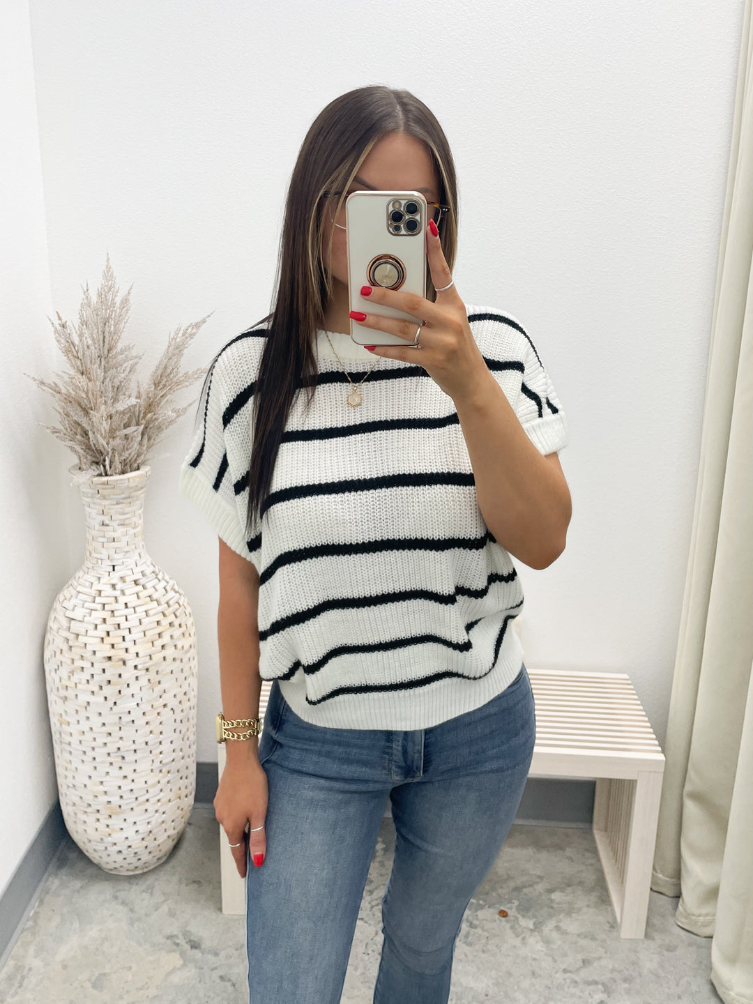 Make You Mine Sweater Top (Black)