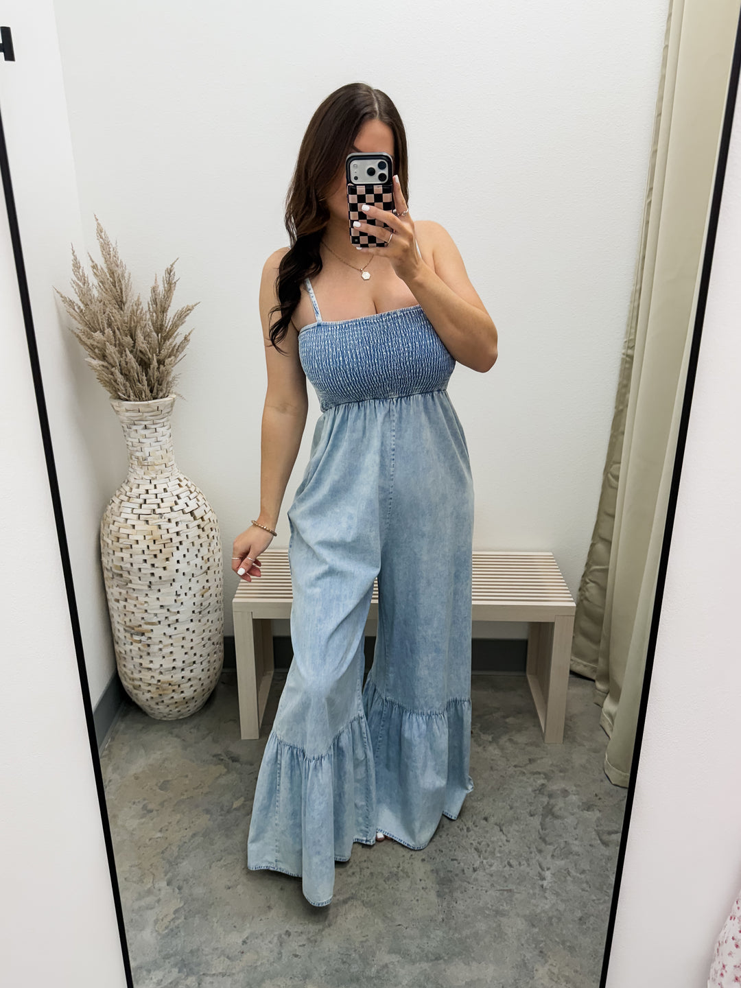 Don't Change Jumpsuit (Light Denim)