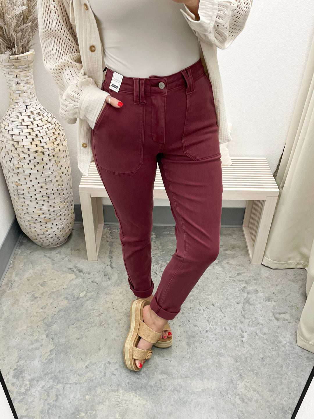 Hunter Weekender Joggers (Burgundy)